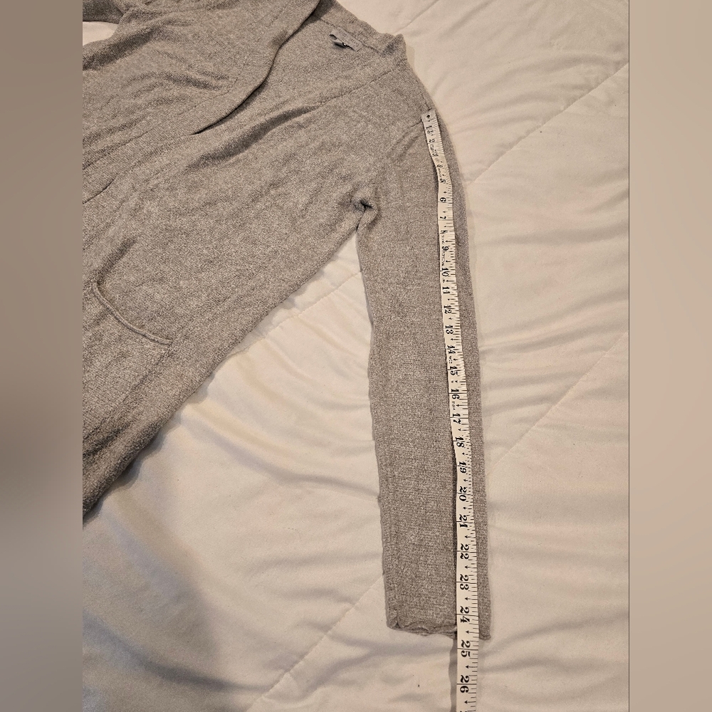 Barefoot Dreams CozyChic Lite Womens Long Weekend Cardigan Sweater Gray Size S - Picture 4 of 10